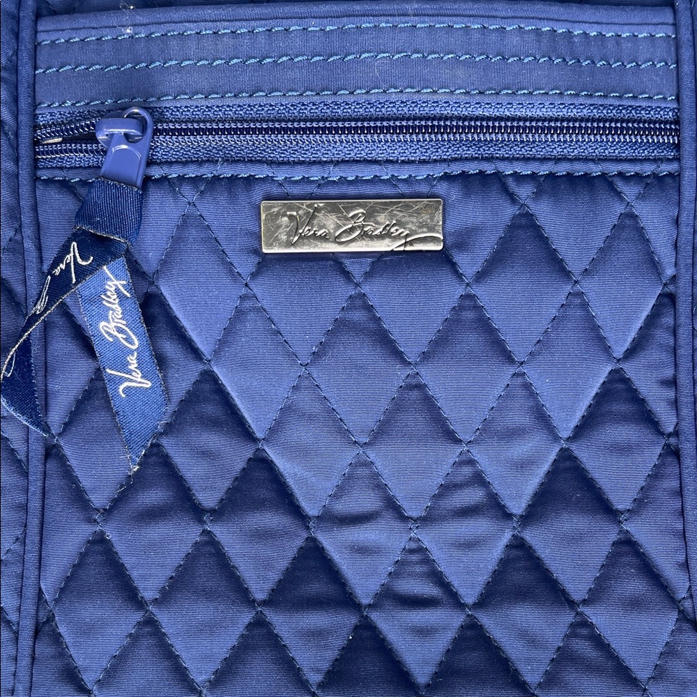 Vera Bradley Royal Blue Quilted Crossbody - Picture 2 of 7